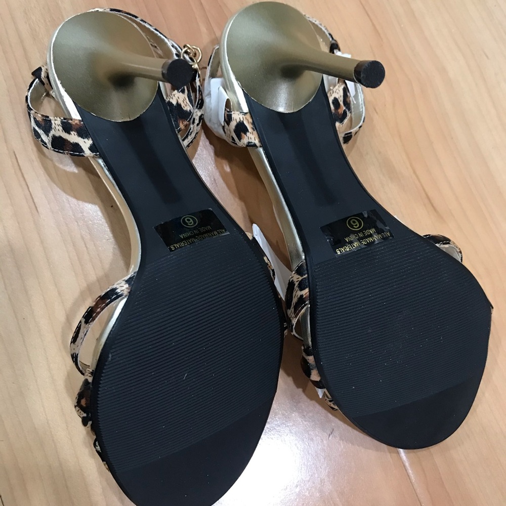 Leopard Strap Heels - Picture 3 of 3